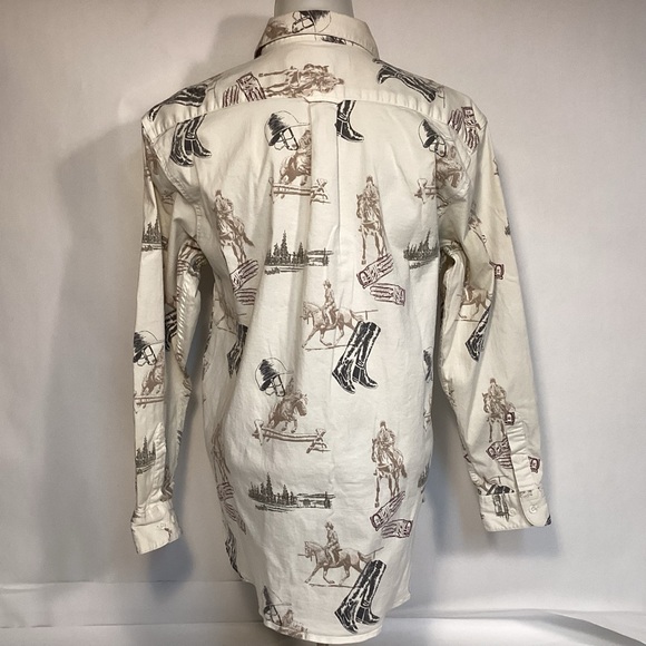 Bit & Bridle Ladies Equestrian Rider long sleeve button down shirt size medium - Picture 4 of 7